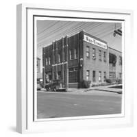 The Paducah Sun Democrat Building, Owned by Edwin J. Paxton and Son Edwin, Jr-Walker Evans-Framed Photographic Print