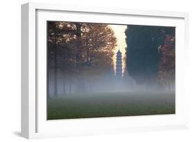 The Pagoda at Twilight in Kew Gardens, UNESCO World Heritage Site, Kew, Greater London, England, UK-Simon Montgomery-Framed Photographic Print