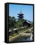 The Pagoda of the Five Orders in the Gardens of Toji Temple, Kyoto, Kansai, Japan, 9th Century-null-Framed Stretched Canvas