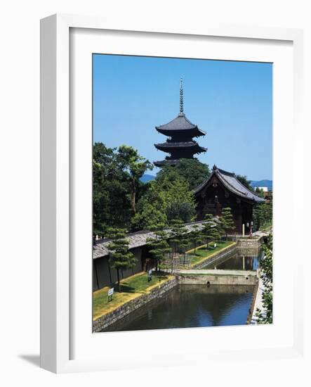 The Pagoda of the Five Orders in the Gardens of Toji Temple, Kyoto, Kansai, Japan, 9th Century-null-Framed Giclee Print