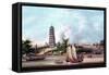 The Pagoda, Whampoa, China-null-Framed Stretched Canvas