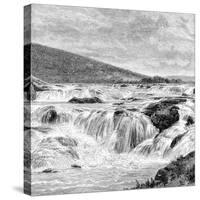 The Paikari Falls in the Nilgiris, India, 1895-null-Stretched Canvas