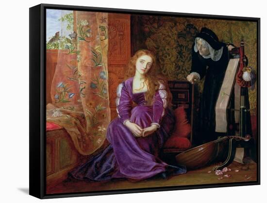 'The Pained Heart', or 'Sigh No More, Ladies', 1868-Arthur Hughes-Framed Stretched Canvas