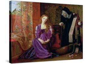 'The Pained Heart', or 'Sigh No More, Ladies', 1868-Arthur Hughes-Stretched Canvas