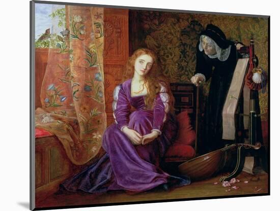 'The Pained Heart', or 'Sigh No More, Ladies', 1868-Arthur Hughes-Mounted Premium Giclee Print