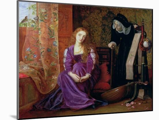 'The Pained Heart', or 'Sigh No More, Ladies', 1868-Arthur Hughes-Mounted Giclee Print