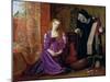 'The Pained Heart', or 'Sigh No More, Ladies', 1868-Arthur Hughes-Mounted Giclee Print