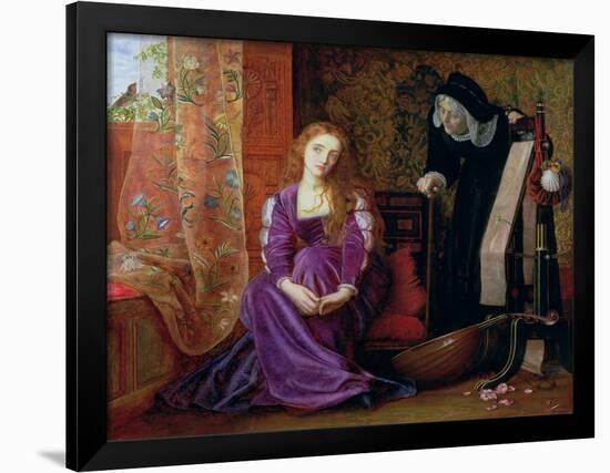 'The Pained Heart', or 'Sigh No More, Ladies', 1868-Arthur Hughes-Framed Giclee Print