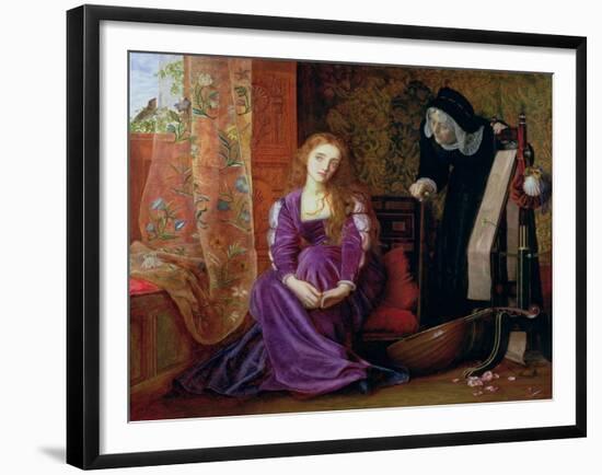 'The Pained Heart', or 'Sigh No More, Ladies', 1868-Arthur Hughes-Framed Giclee Print