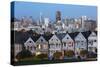 The Painted Ladies and the City at Dusk-Stuart-Stretched Canvas