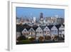 The Painted Ladies and the City at Dusk-Stuart-Framed Photographic Print