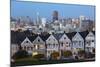 The Painted Ladies and the City at Dusk-Stuart-Mounted Photographic Print