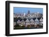 The Painted Ladies and the City at Dusk-Stuart-Framed Photographic Print