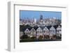 The Painted Ladies and the City at Dusk-Stuart-Framed Photographic Print