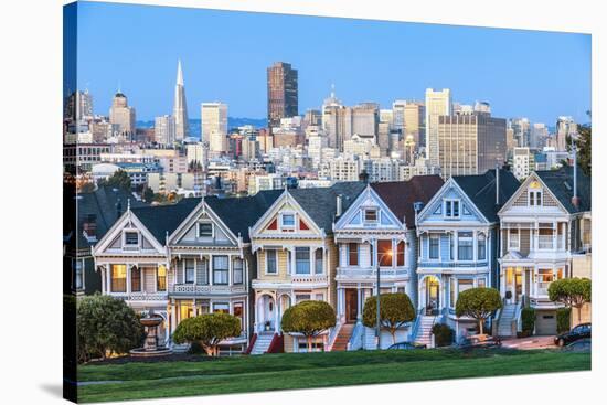 The Painted Ladies of San Francisco-prochasson-Stretched Canvas