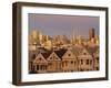 The 'Painted Ladies', Victorian Houses on Alamo Square, San Francisco, California, USA-Roy Rainford-Framed Photographic Print
