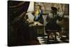 The Painter and His Model as Klio-Johannes Vermeer-Stretched Canvas