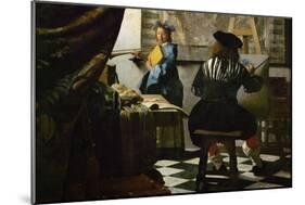 The Painter and His Model as Klio-Johannes Vermeer-Mounted Giclee Print