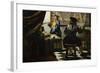 The Painter and His Model as Klio-Johannes Vermeer-Framed Giclee Print