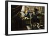 The Painter and His Model as Klio-Johannes Vermeer-Framed Giclee Print