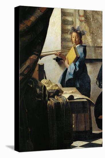 The Painter and His Model as Klio-Johannes Vermeer-Stretched Canvas