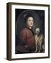 The Painter and His Pug , 1745-William Hogarth-Framed Giclee Print