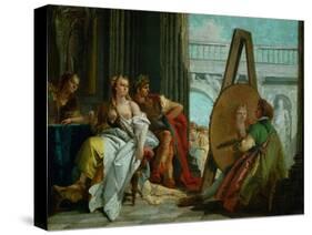 The Painter Apelles, Alexander the Great and Campaspe-Giovanni Battista Tiepolo-Stretched Canvas