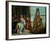 The Painter Apelles, Alexander the Great and Campaspe-Giovanni Battista Tiepolo-Framed Giclee Print