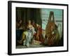 The Painter Apelles, Alexander the Great and Campaspe-Giovanni Battista Tiepolo-Framed Giclee Print