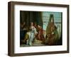 The Painter Apelles, Alexander the Great and Campaspe-Giovanni Battista Tiepolo-Framed Premium Giclee Print