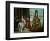 The Painter Apelles, Alexander the Great and Campaspe-Giovanni Battista Tiepolo-Framed Premium Giclee Print