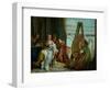 The Painter Apelles, Alexander the Great and Campaspe-Giovanni Battista Tiepolo-Framed Premium Giclee Print