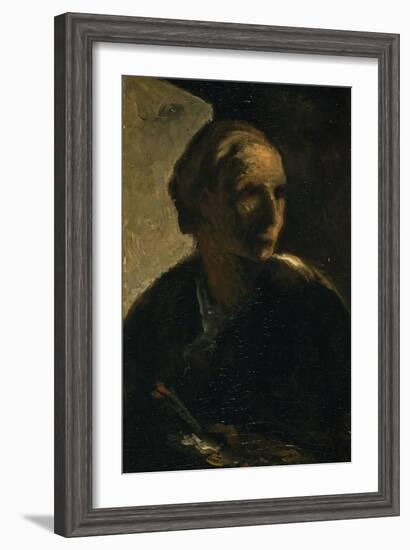 The Painter, C.1863-66-Honore Daumier-Framed Giclee Print