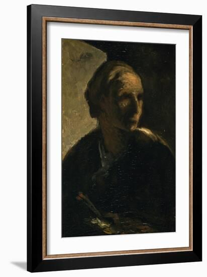 The Painter, C.1863-66-Honore Daumier-Framed Giclee Print