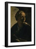 The Painter, C.1863-66-Honore Daumier-Framed Giclee Print