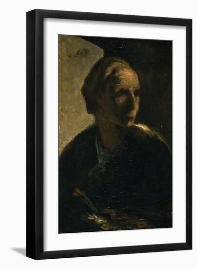 The Painter, C.1863-66-Honore Daumier-Framed Giclee Print