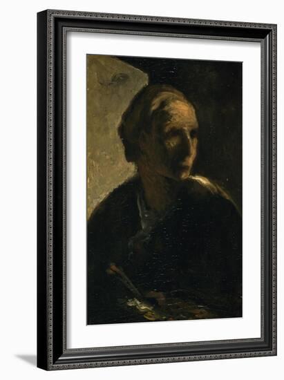 The Painter, C.1863-66-Honore Daumier-Framed Giclee Print