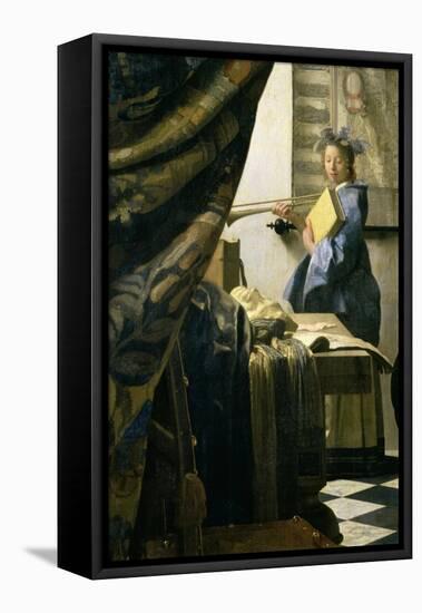 The Painter in His Studio, 1665-6-Johannes Vermeer-Framed Stretched Canvas