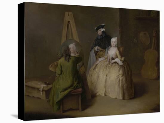 The Painter in His Studio, c.1741-4-Pietro Longhi-Stretched Canvas