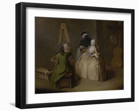 The Painter in His Studio, c.1741-4-Pietro Longhi-Framed Giclee Print