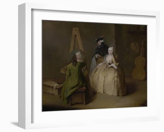 The Painter in His Studio, c.1741-4-Pietro Longhi-Framed Giclee Print