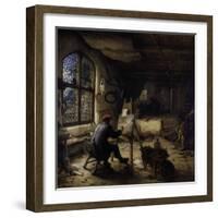 The Painter in His Studio-Adriaen Jansz. Van Ostade-Framed Giclee Print