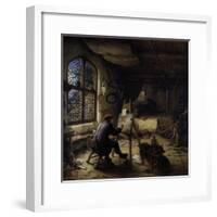 The Painter in His Studio-Adriaen Jansz. Van Ostade-Framed Giclee Print