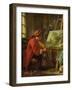 The Painter in His Studio-Francois Boucher-Framed Giclee Print