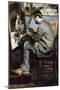 The Painter In The Studio of Bazille-Pierre-Auguste Renoir-Mounted Art Print