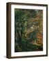 The painter Lecoeur in the woods of Fontainebleau. 1866 Canvas.-Pierre-Auguste Renoir-Framed Giclee Print