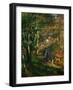 The Painter Lecoeur in the Woods of Fontainebleau, 1866-Pierre-Auguste Renoir-Framed Giclee Print