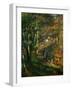 The Painter Lecoeur in the Woods of Fontainebleau, 1866-Pierre-Auguste Renoir-Framed Giclee Print