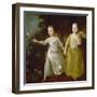 The Painter's Daughters Chasing a Butterfly. Probably About 1756-Thomas Gainsborough-Framed Giclee Print