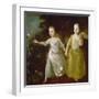 The Painter's Daughters Chasing a Butterfly. Probably About 1756-Thomas Gainsborough-Framed Giclee Print